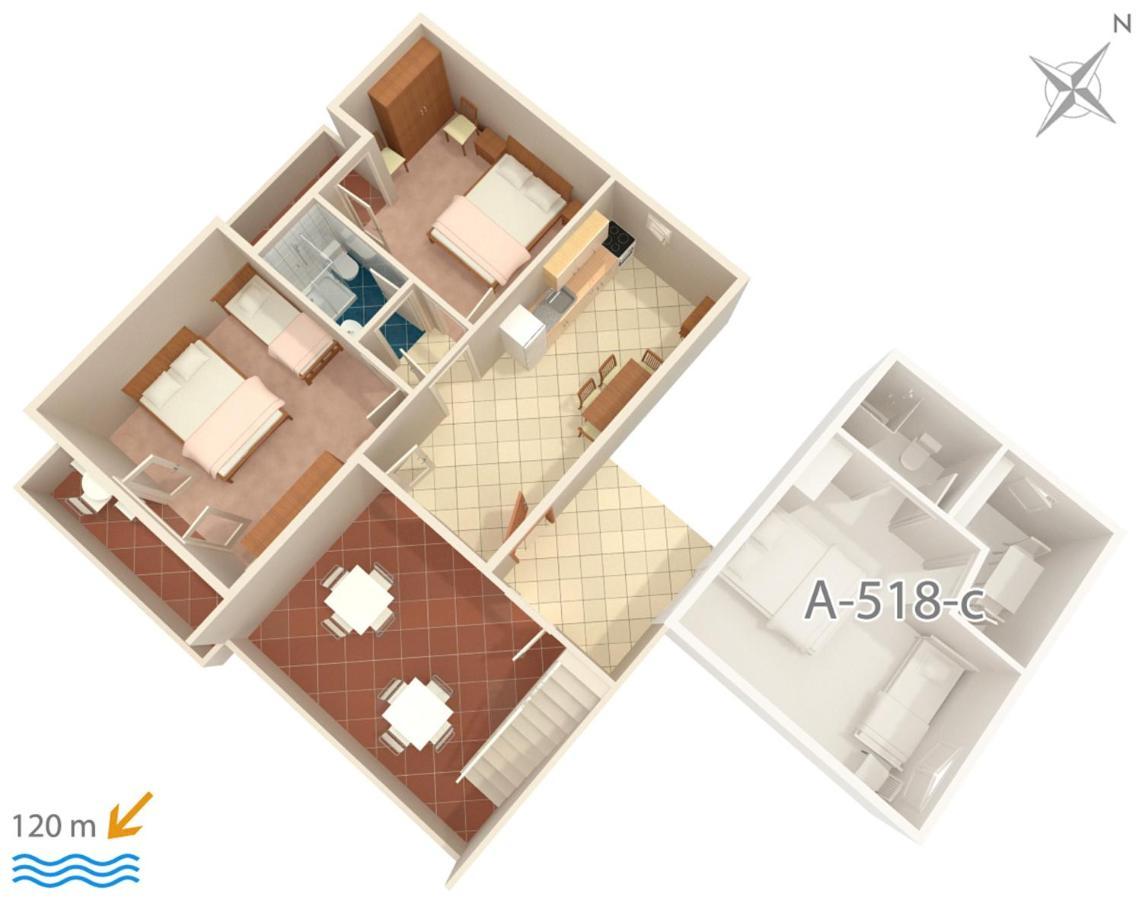 Apartment Podgora 518D מראה חיצוני תמונה
